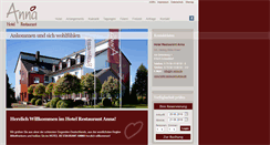 Desktop Screenshot of hotel-restaurant-anna.de
